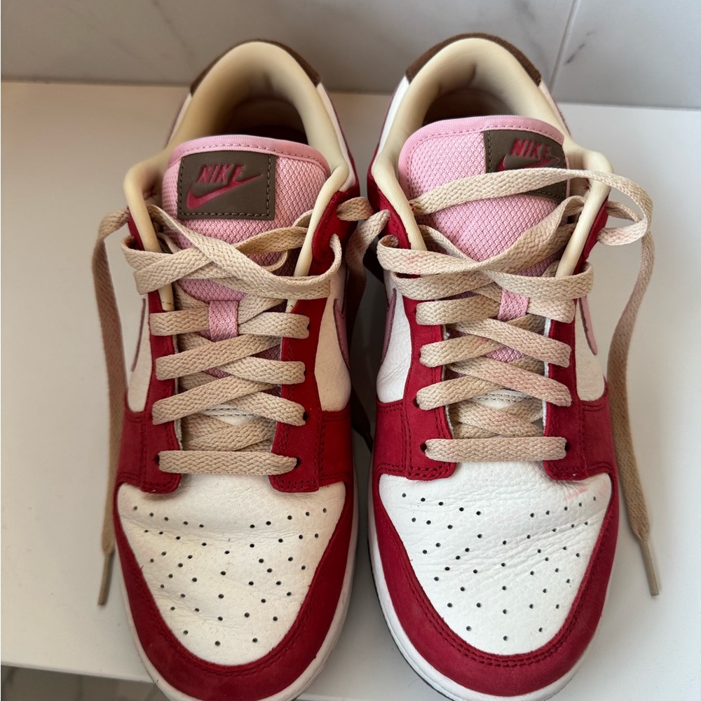 Nike Women's Low-Top Athletic Sneakers in Red, Pink, White, Tan